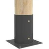 Apvalus žemės inkaras 4 pcs Antracito 15 x 15 x 15 cm Metalas