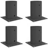 Apvalus žemės inkaras 4 pcs Antracito 15 x 15 x 15 cm Metalas