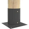 Apvalus žemės inkaras 4 pcs Antracito 18 x 18 x 15 cm Metalas