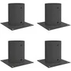 Apvalus žemės inkaras 4 pcs Antracito 18 x 18 x 15 cm Metalas