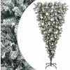 Apverstas dirbtinis Kalėdų eglutė su šakomis 150 cm 150 LED