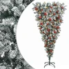 Apverstas dirbtinis Kalėdų eglutė su šakomis 150 cm 150 LED