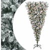 Apverstas dirbtinis Kalėdų eglutė su šakomis 180 cm 300 LED