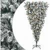 Apverstas dirbtinis Kalėdų eglutė su šakomis 150 cm 150 LED