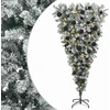 Apverstas dirbtinis Kalėdų eglutė su šakomis 150 cm 150 LED