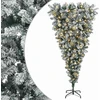 Apverstas dirbtinis Kalėdų eglutė su šakomis 150 cm 150 LED