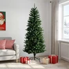 Artificial Hinged Christmas Tree 210 cm PE ir PVC Žalia
