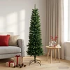 Artificial Slim Christmas Tree 120 cm PE ir PVC Žalia