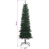 Artificial Slim Christmas Tree 120 cm PE ir PVC Žalia