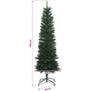 Artificial Slim Christmas Tree 150 cm PE ir PVC Žalia