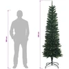 Artificial Slim Christmas Tree 210 cm PE ir PVC Žalia