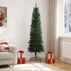 Artificial Slim Christmas Tree 210 cm PE ir PVC Žalia