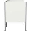 Atliekų konteinerio ekranas 167 x 85 x 113 cm Plienas Balta
