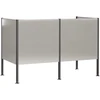 Atliekų konteinerio ekranas 167 x 85 x 113 cm Sidabrinė