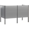 Atliekų konteinerio ekranas 167 x 85 x 113 cm Sidabrinė