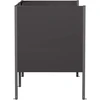 Atliekų konteinerio ekranas 167 x 85 x 113 cm Plienas Juoda