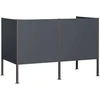 Atliekų konteinerio ekranas 167 x 85 x 113 cm Plienas Antracito