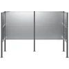 Atliekų konteinerio ekranas 167 x 85 x 113 cm Sidabrinė