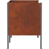 Atliekų konteinerio ekranas 167 x 85 x 113 cm Rūdijanti
