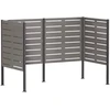 Atliekų konteinerio ekranas 167 x 85 x 113 cm Rūdijanti