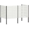Atliekų konteinerio ekranas 167 x 85 x 113 cm Plienas Balta