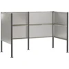 Atliekų konteinerio ekranas 167 x 85 x 113 cm Sidabrinė