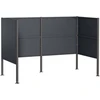 Atliekų konteinerio ekranas 167 x 85 x 113 cm Plienas Antracito
