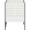 Atliekų konteinerio ekranas 167 x 85 x 113 cm Plienas Balta