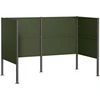 Atliekų konteinerio ekranas 167 x 85 x 113 cm Plienas