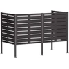 Atliekų konteinerio ekranas 167 x 85 x 113 cm Plienas Juoda