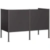 Atliekų konteinerio ekranas 167 x 85 x 113 cm Plienas Juoda