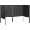Atliekų konteinerio ekranas 167 x 85 x 113 cm Plienas Juoda