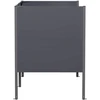 Atliekų konteinerio ekranas 167 x 85 x 113 cm Plienas Antracito