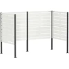 Atliekų konteinerio ekranas 167 x 85 x 113 cm Plienas Balta
