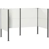 Atliekų konteinerio ekranas 167 x 85 x 113 cm Plienas Balta