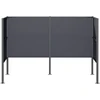 Atliekų konteinerio ekranas 167 x 85 x 113 cm Plienas Antracito