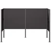 Atliekų konteinerio ekranas 167 x 85 x 113 cm Plienas Juoda