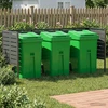 Atliekų konteinerio ekranas 249 x 85 x 113 cm Plienas Antracito