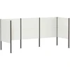Atliekų konteinerio ekranas 249 x 85 x 113 cm Plienas Balta
