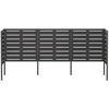 Atliekų konteinerio ekranas 249 x 85 x 113 cm Plienas Juoda