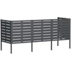 Atliekų konteinerio ekranas 249 x 85 x 113 cm Plienas Antracito