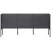 Atliekų konteinerio ekranas 249 x 85 x 113 cm Plienas Antracito