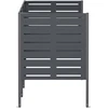 Atliekų konteinerio ekranas 249 x 85 x 113 cm Plienas Antracito