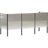 Atliekų konteinerio ekranas 249 x 85 x 113 cm Sidabrinė