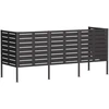 Atliekų konteinerio ekranas 249 x 85 x 113 cm Plienas Juoda