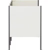 Atliekų konteinerio ekranas 249 x 85 x 113 cm Plienas Balta