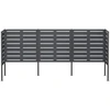Atliekų konteinerio ekranas 249 x 85 x 113 cm Plienas Antracito