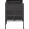 Atliekų konteinerio ekranas 249 x 85 x 113 cm Plienas Juoda