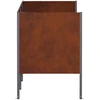 Atliekų konteinerio ekranas 249 x 85 x 113 cm Rūdijanti