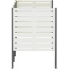 Atliekų konteinerio ekranas 249 x 85 x 113 cm Plienas Balta